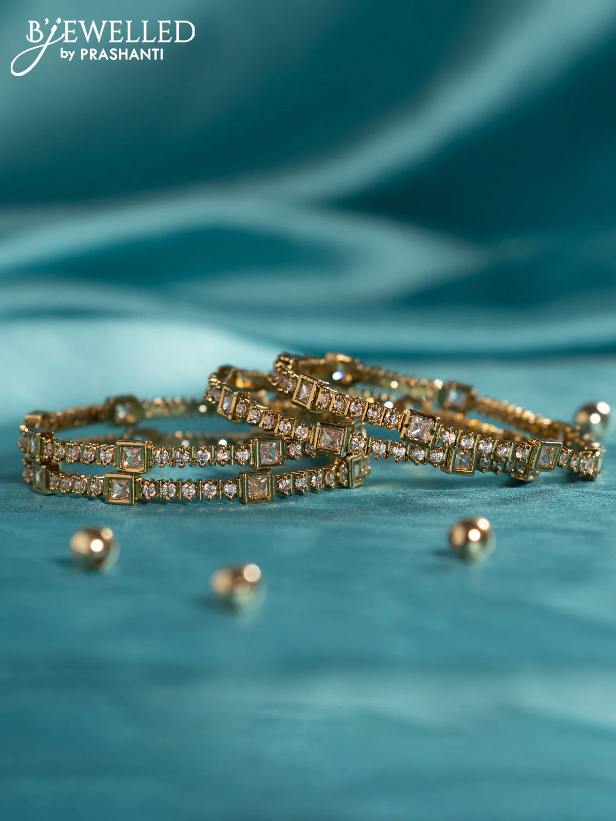 Antique bangles with cz stones