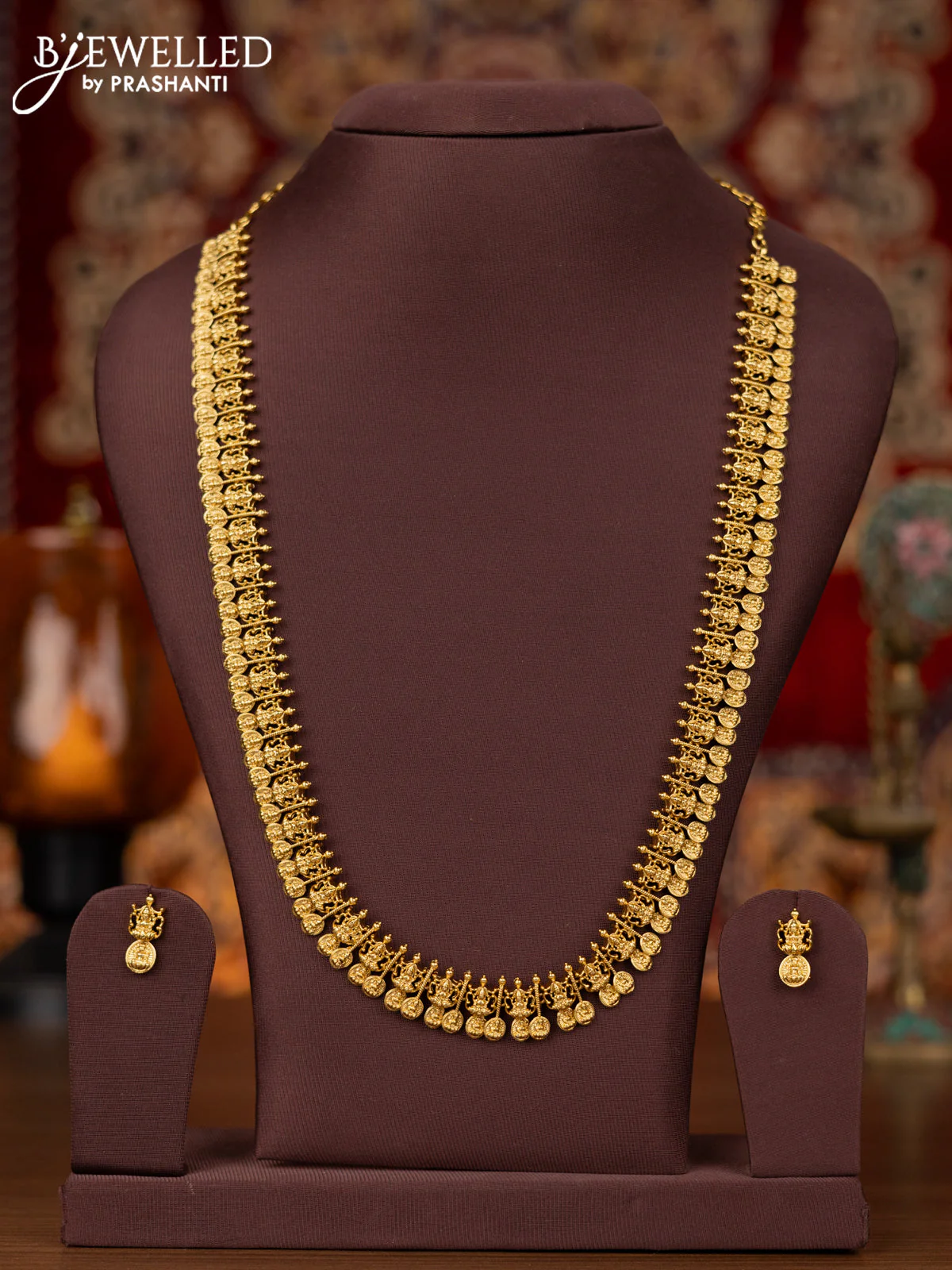 Antique haram with lakshmi kasu design