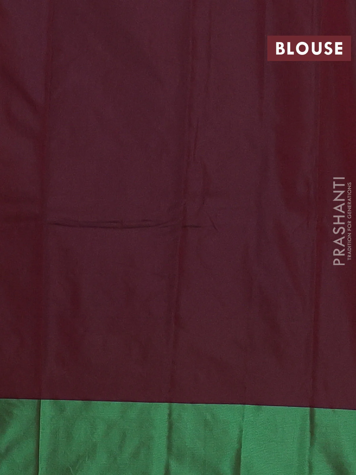 Arani semi silk saree blue and teal green with zari woven buttas and paisley zari woven butta border - Image 4