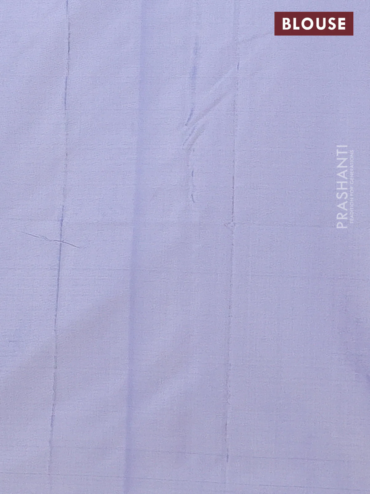 Arani semi silk saree bluish grey with allover silver zari weaves in borderless style - Image 4
