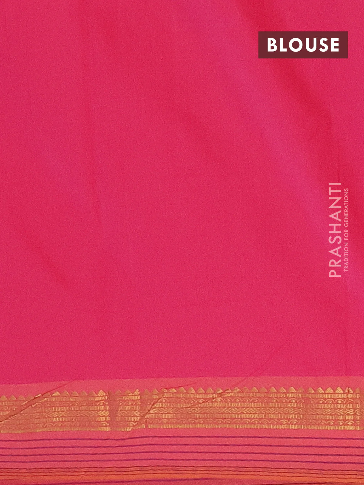 Arani semi silk saree candy pink and dual shade of yellow with plain body and zari woven simple border - Image 4