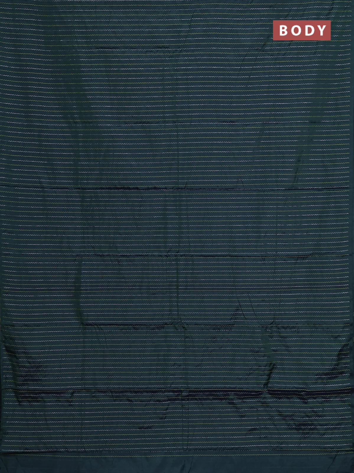 Arani semi silk saree dark green with allover thread & zari weaves in borderless style - Image 2