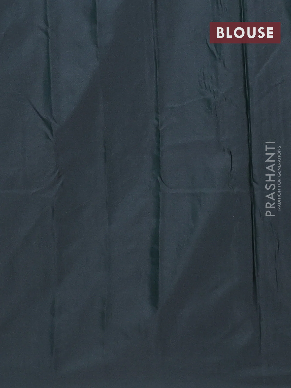 Arani semi silk saree dark green with zari woven buttas in borderless style - Image 4