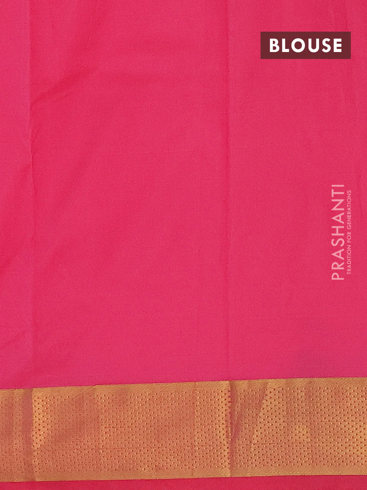 Arani semi silk saree dark peach pink with zari woven buttas and zari woven border - Image 4