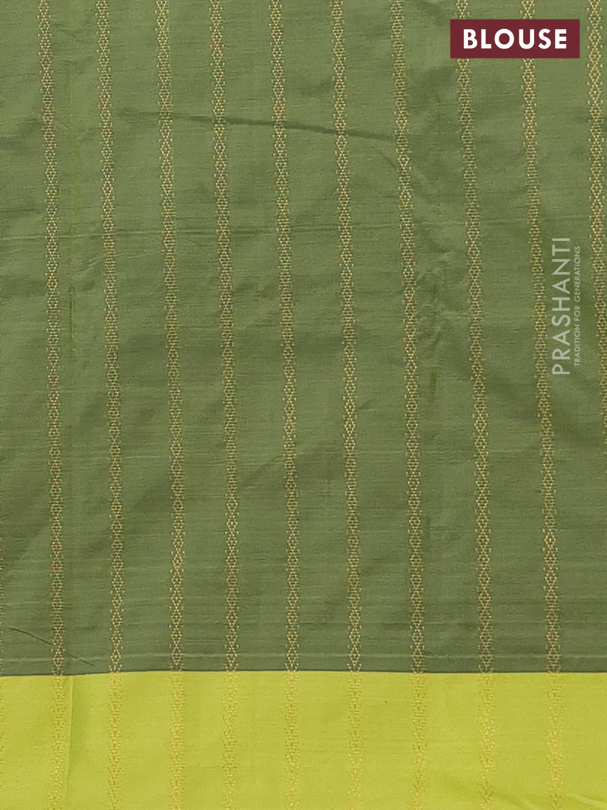 Arani semi silk saree deep maroon and light green with allover zari weaves and zari woven border - Image 4