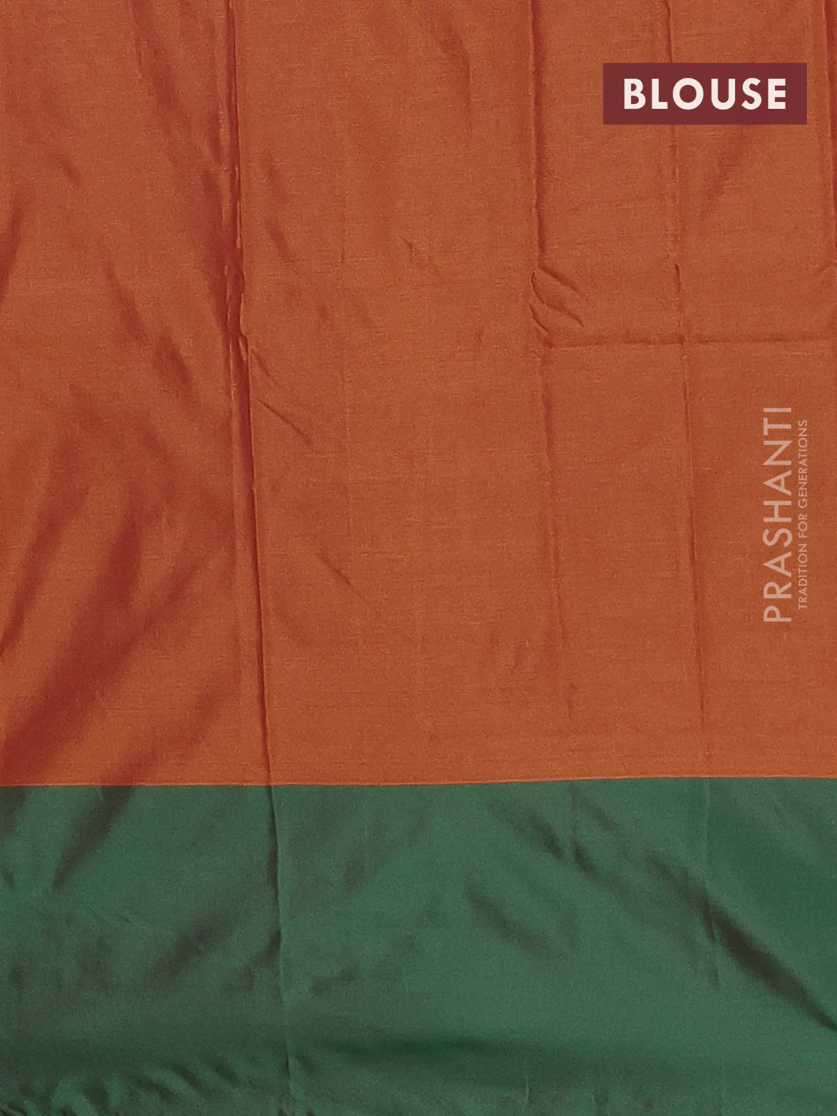 Arani semi silk saree dual shade of blue and dual shade of green with zari woven buttas and zari woven butta border - Image 4