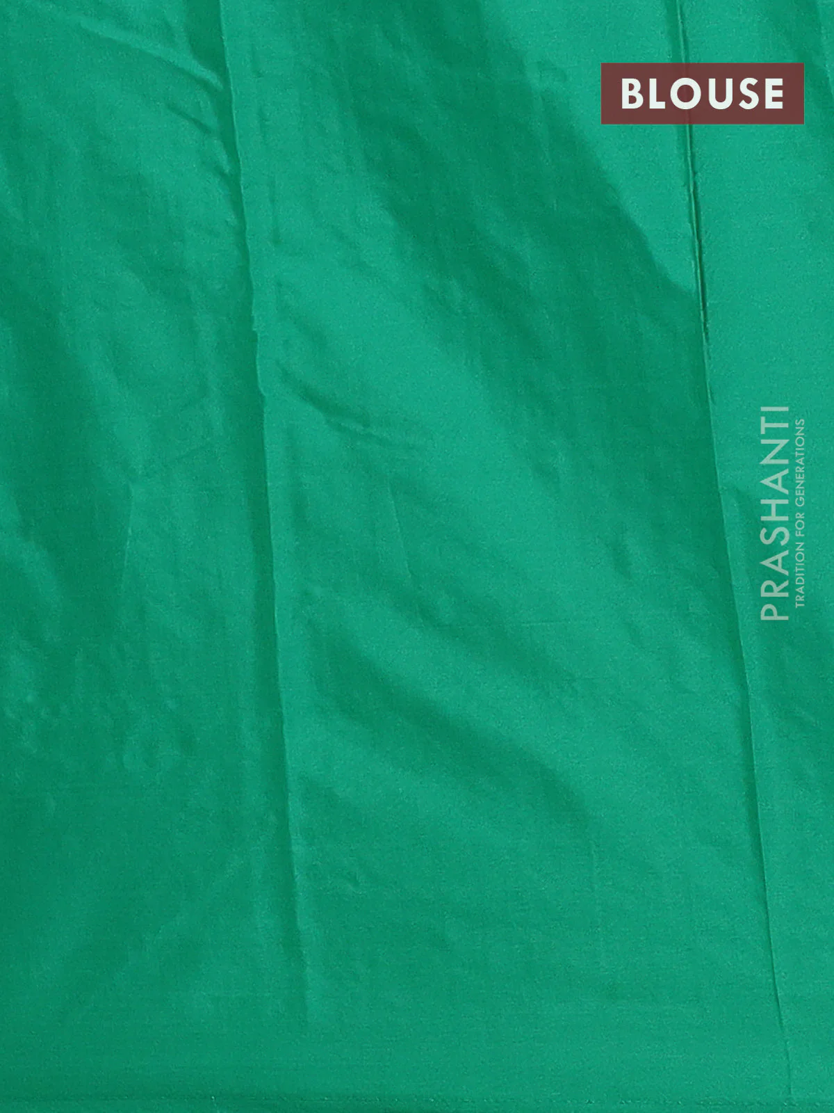Arani semi silk saree dual shade of green with zari woven buttas in borderless style - Image 4