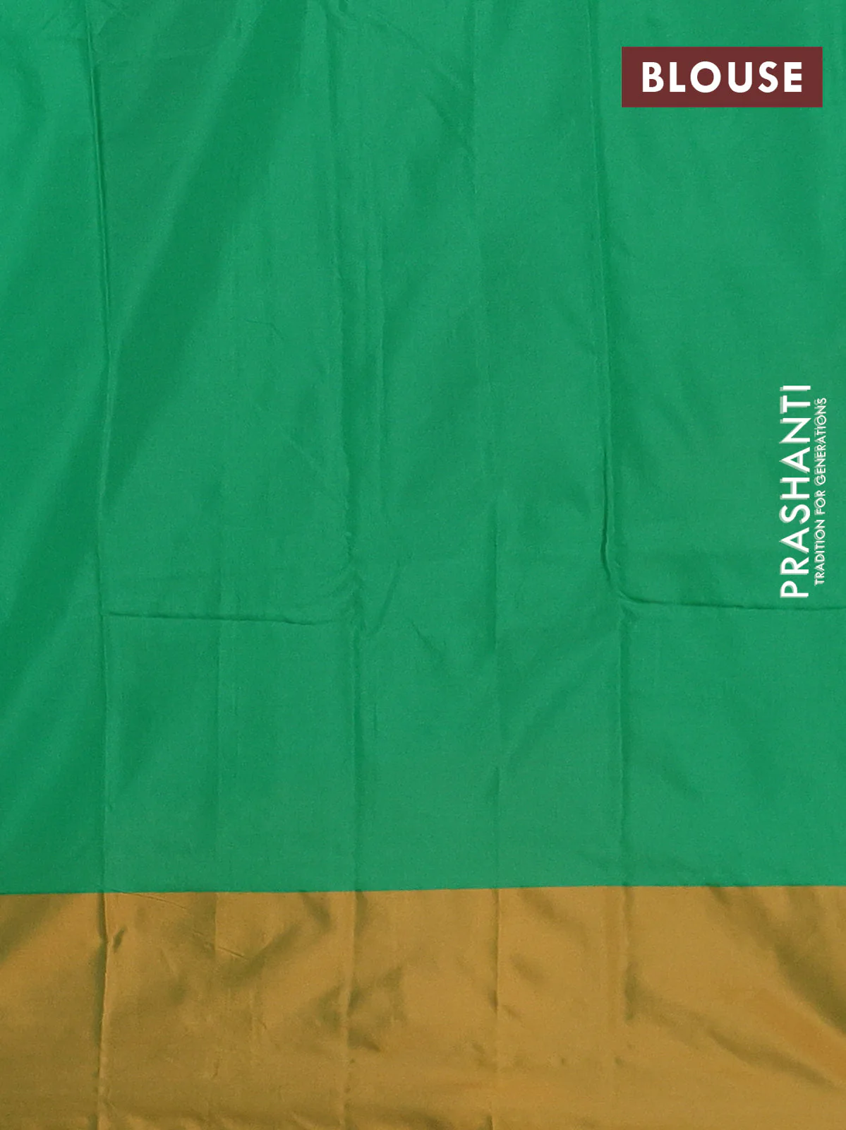 Arani semi silk saree dual shade of greenish purple and sunset orange with zari woven buttas and paisley zari woven butta border - Image 4