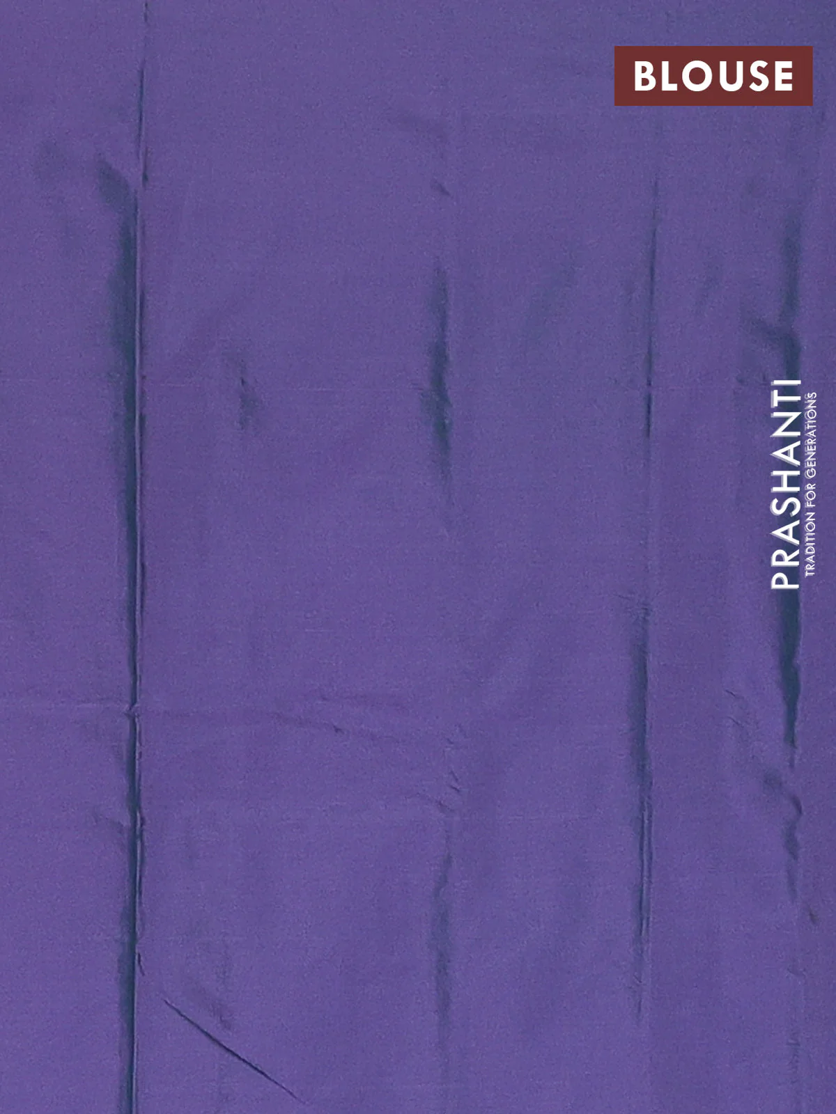 Arani semi silk saree dual shade of greenish violet with allover silver zari weaves in borderless style - Image 4