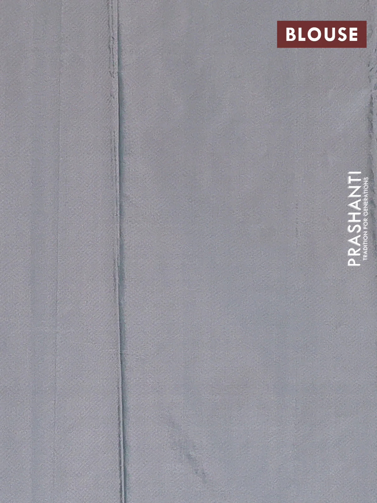Arani semi silk saree dual shade of greyish green with allover silver zari weaves in borderless style - Image 4
