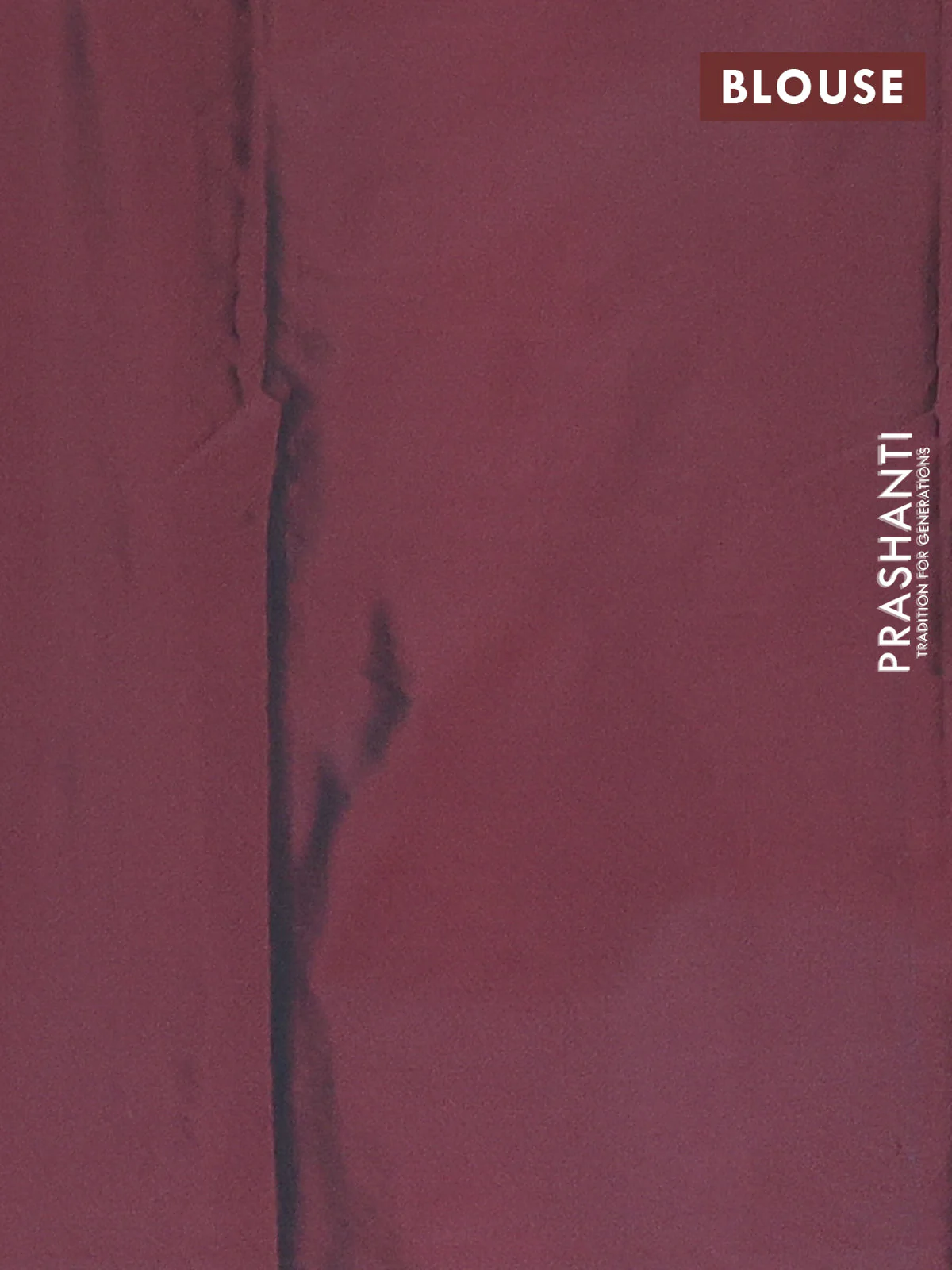 Arani semi silk saree dual shade of maroon with allover silver zari weaves in borderless style - Image 4