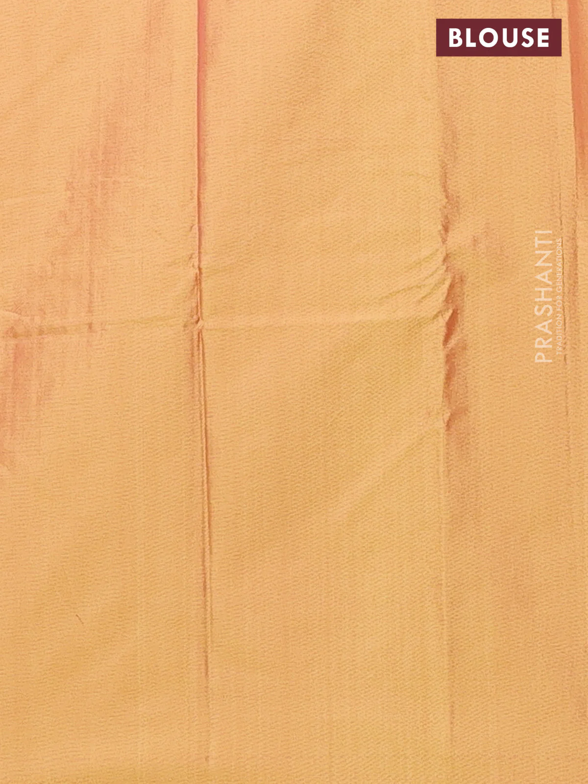 Arani semi silk saree dual shade of mustard with allover copper zari weaves in borderless style - Image 4
