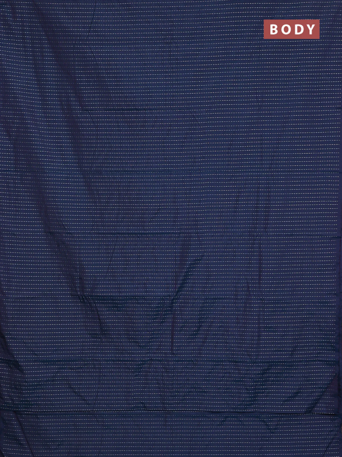 Arani semi silk saree dual shade of peacock blue with allover silver zari weaves in borderless style - Image 2