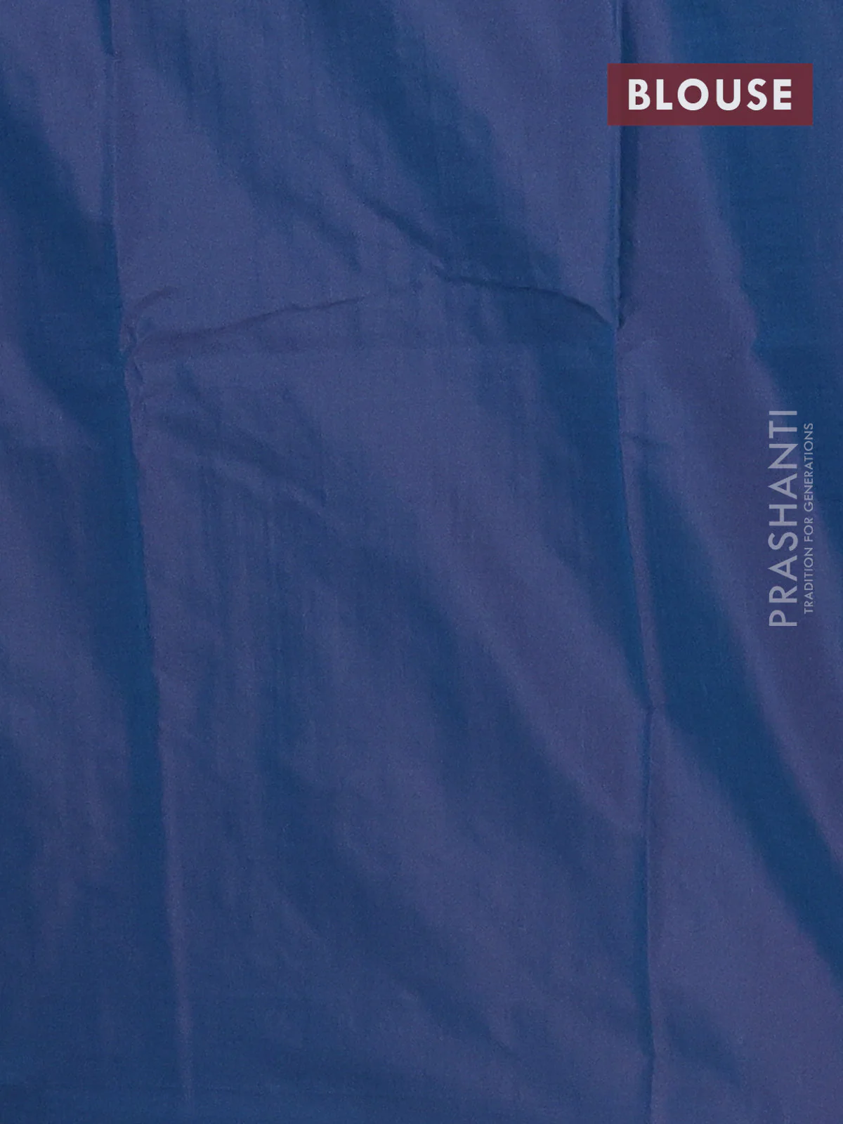Arani semi silk saree dual shade of peacock blue with allover silver zari weaves in borderless style - Image 4