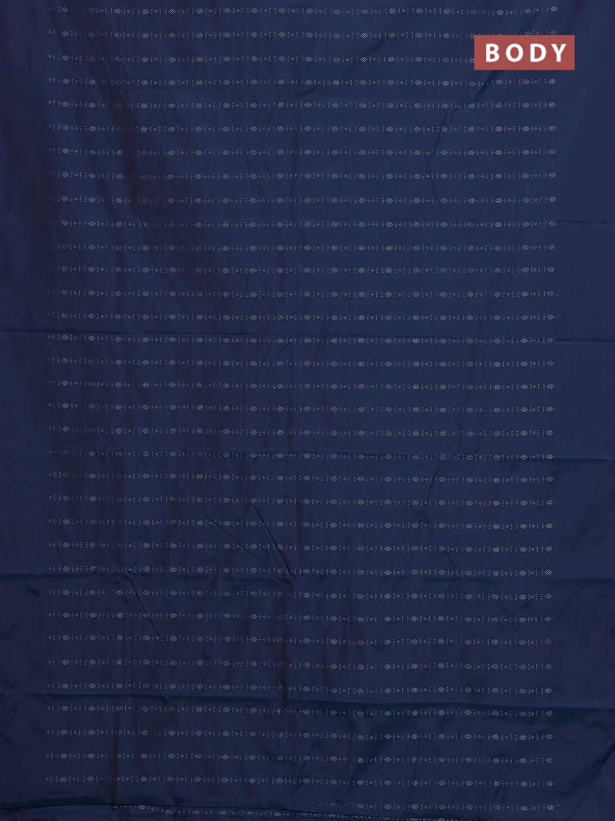 Arani semi silk saree dual shade of peacock blue with allover silver zari weaves in borderless style - Image 2