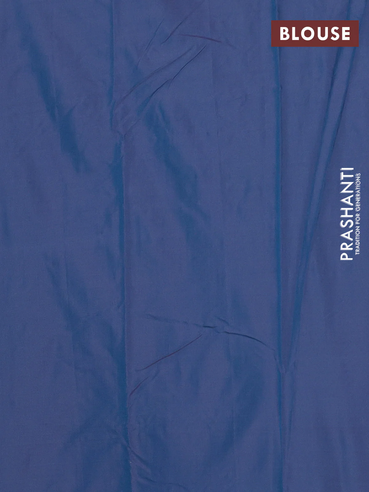 Arani semi silk saree dual shade of peacock blue with allover silver zari weaves in borderless style - Image 4