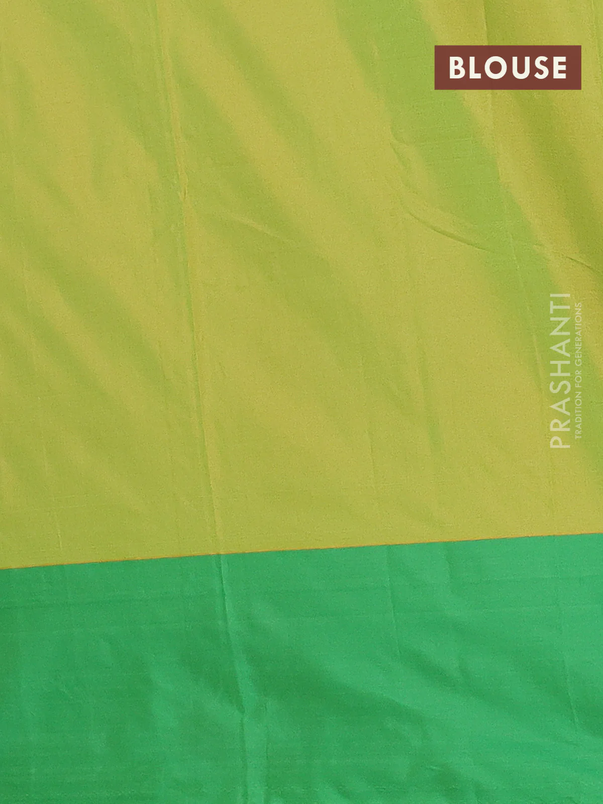Arani semi silk saree dual shade of pinkish mustard and green with zari woven buttas and zari woven butta border - Image 4