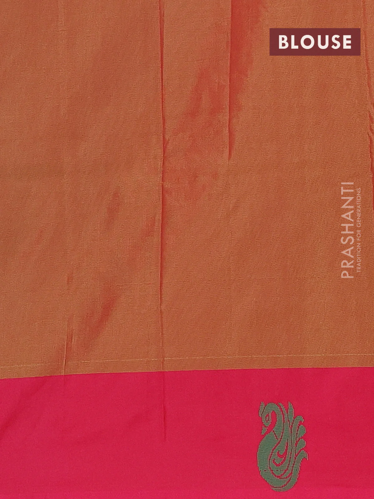Arani semi silk saree dual shade of teal blue and pink with thread woven buttas and thread woven butta border - Image 4