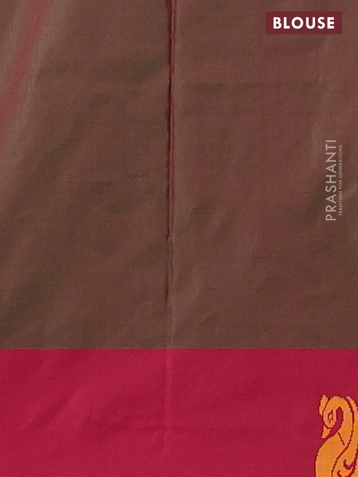 Arani semi silk saree dual shade of teal green and maroon with thread woven buttas and thread woven butta border - Image 4
