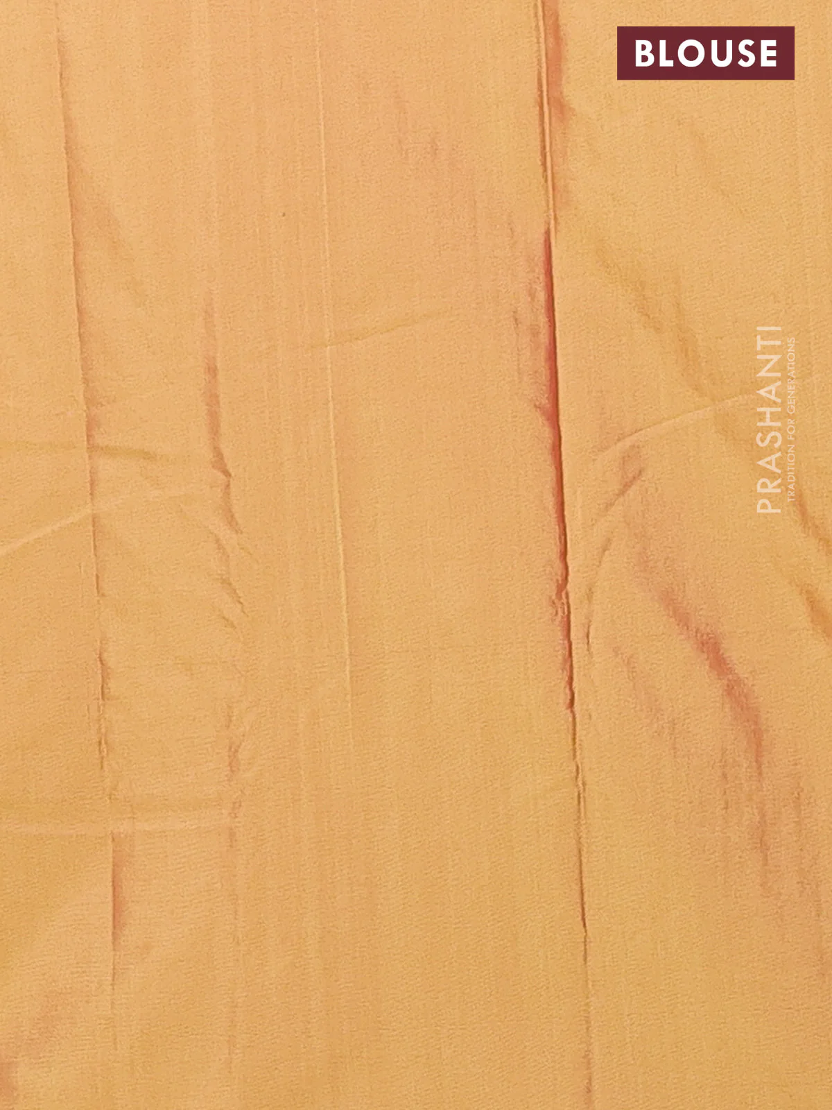 Arani semi silk saree dual shade of yellowish pink with allover silver zari weaves in borderless style - Image 4