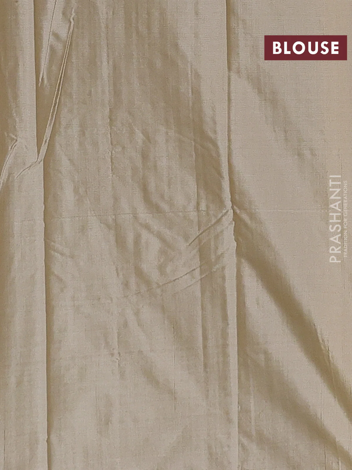 Arani semi silk saree elaichi green with allover thread weaves in borderless style - Image 4