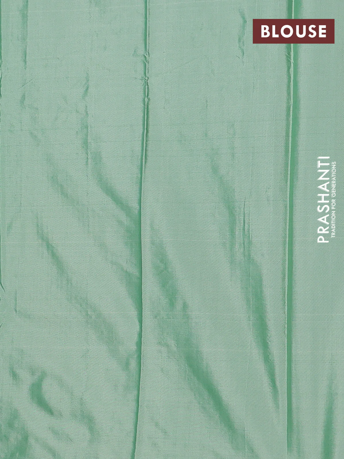 Arani semi silk saree green shade with allover thread weaves in borderless style - Image 4