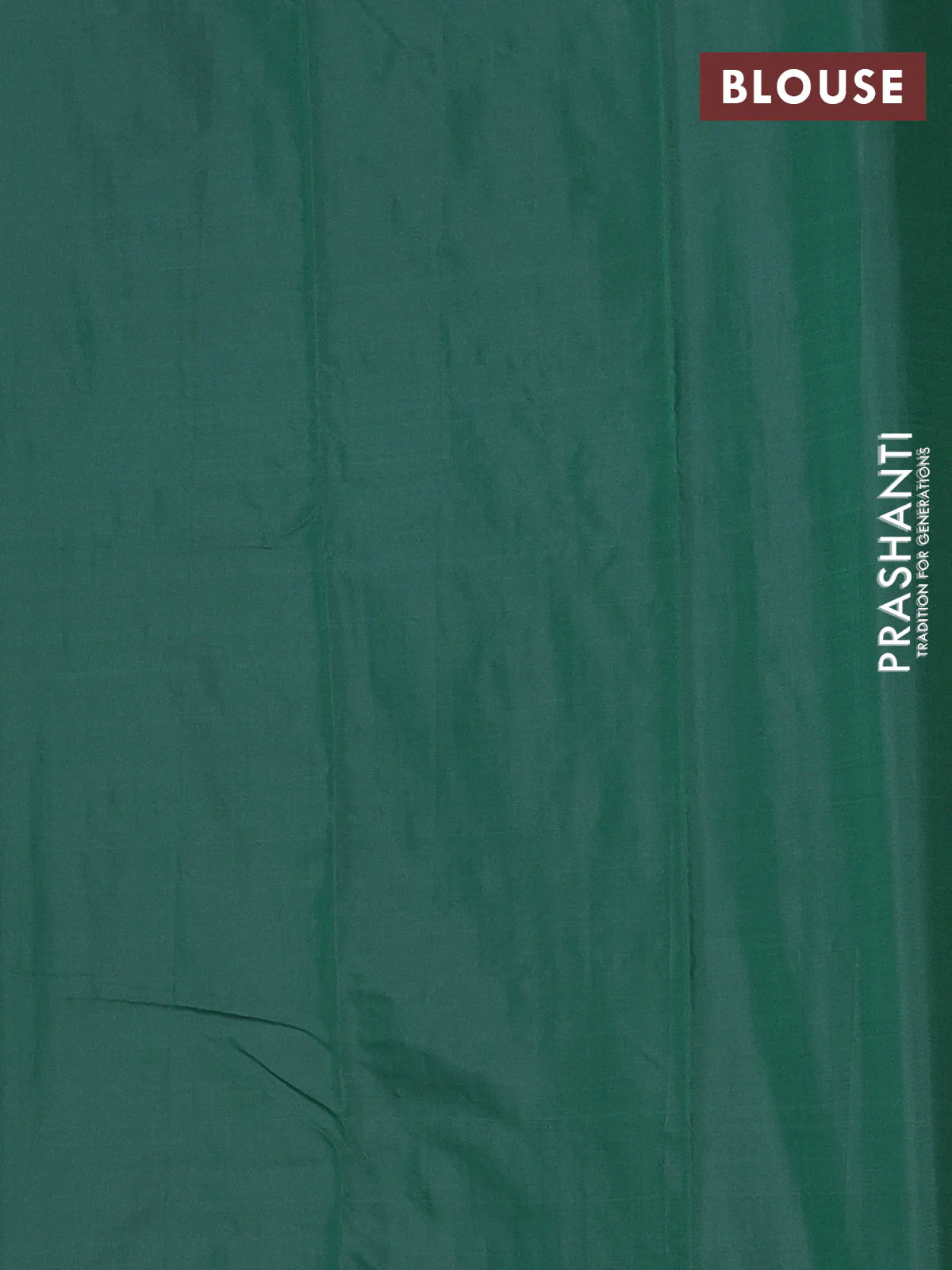 Arani semi silk saree green with thread & copper zari weaves in borderless style - Image 4
