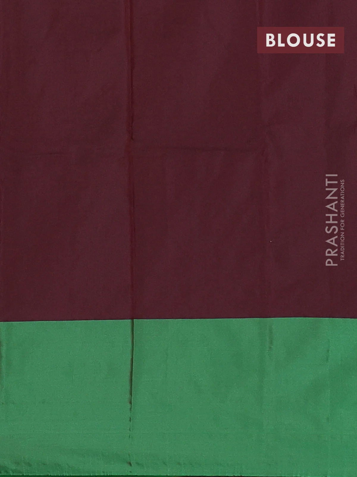 Arani semi silk saree green with zari woven buttas and paisley zari woven butta border - Image 4