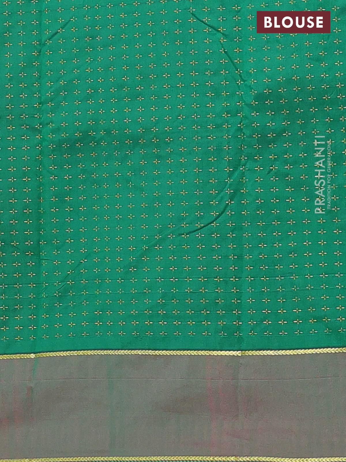 Arani semi silk saree maroon and pink with allover thread weaves and rettapet zari woven border` - Image 4