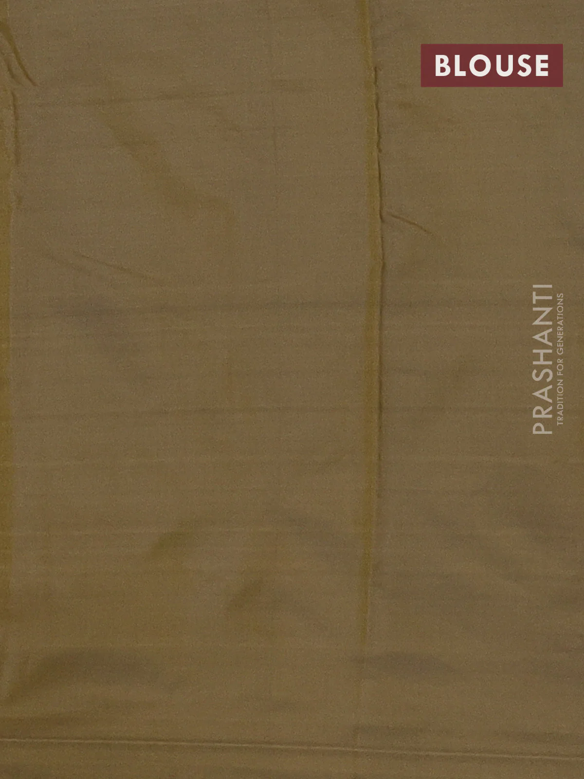 Arani semi silk saree military green with allover thread weaves in borderless style - Image 4