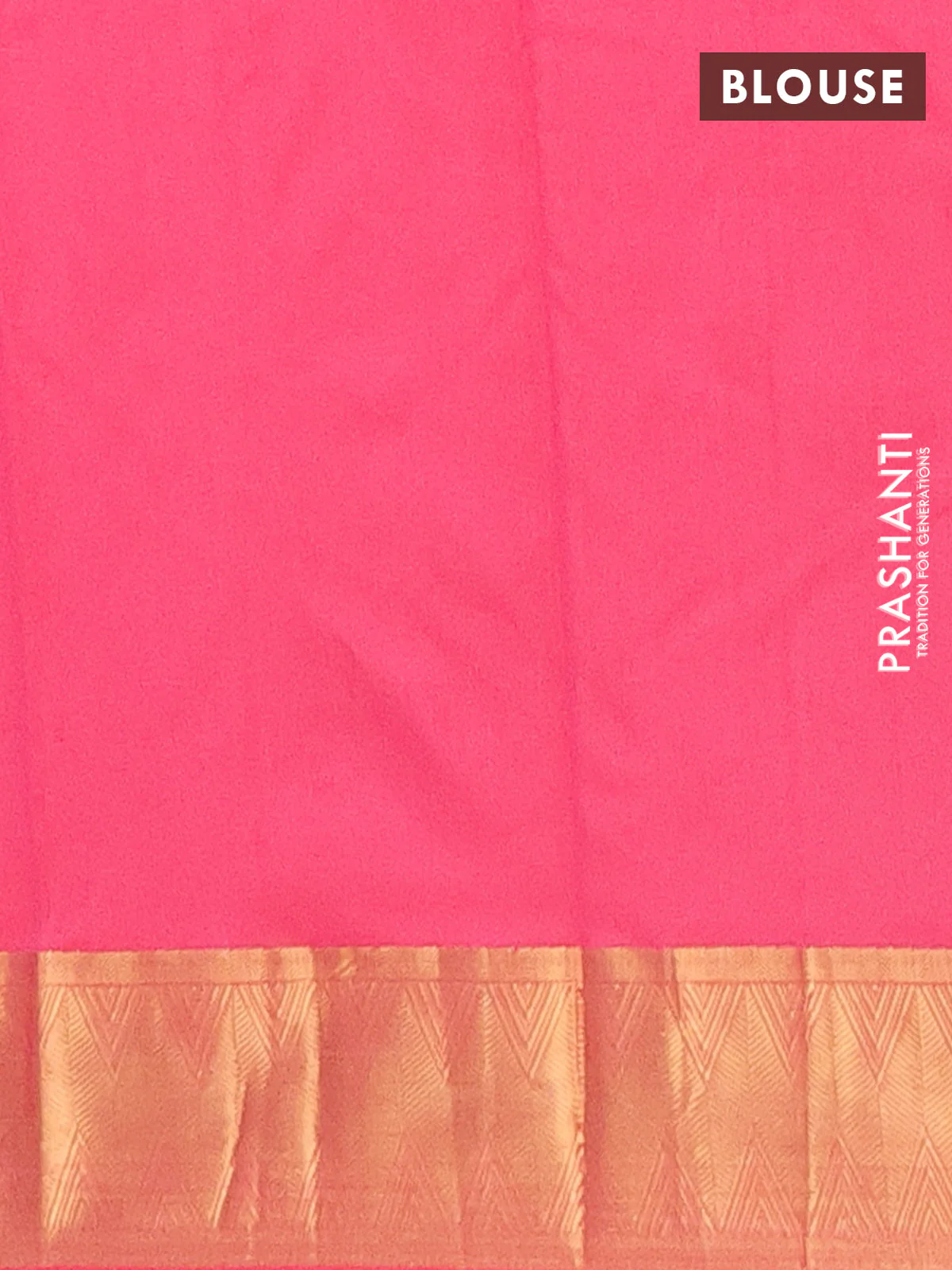 Arani semi silk saree peach pink with zari woven thilak buttas and zari woven border - Image 4