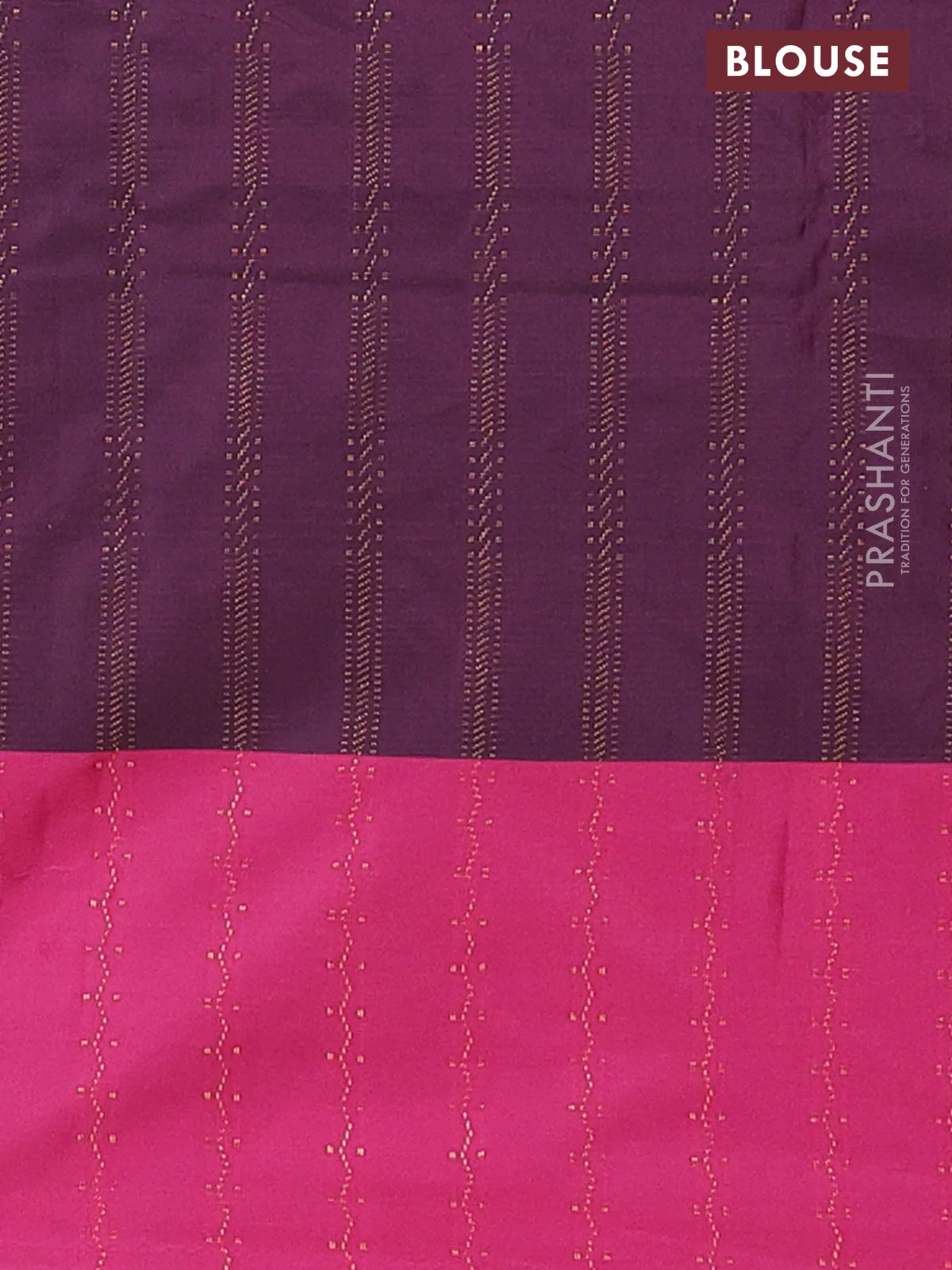 Arani semi silk saree peacock green and pink with allover zari weaves and zari woven border - Image 4
