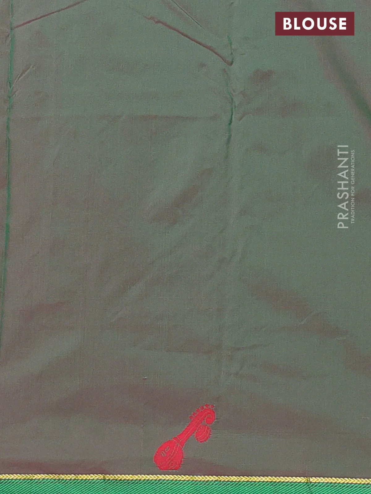 Arani semi silk saree pink and dual shade of green with thread woven buttas and thread woven butta border - Image 4