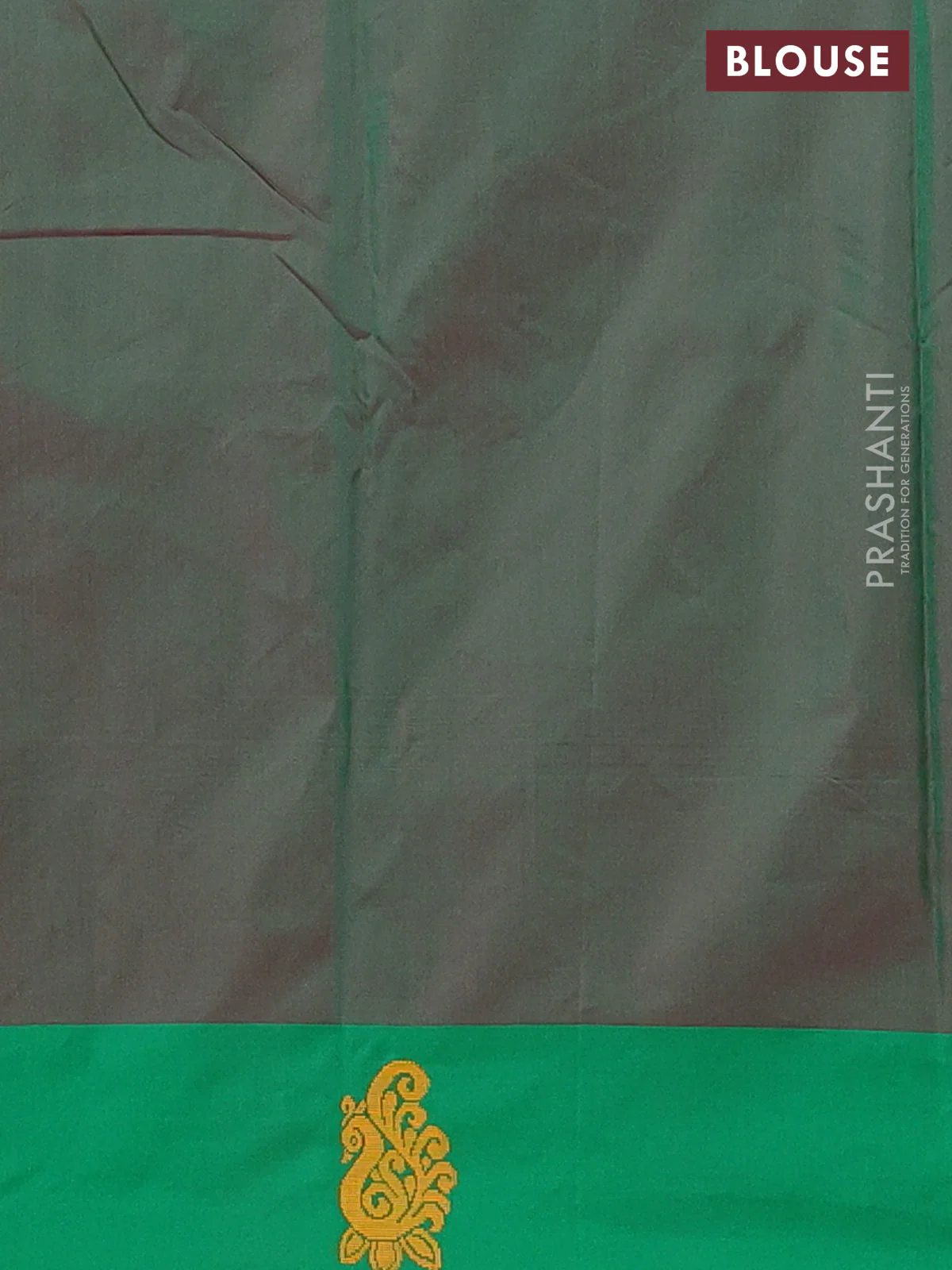 Arani semi silk saree pink and green with thread woven buttas and thread woven butta border - Image 4