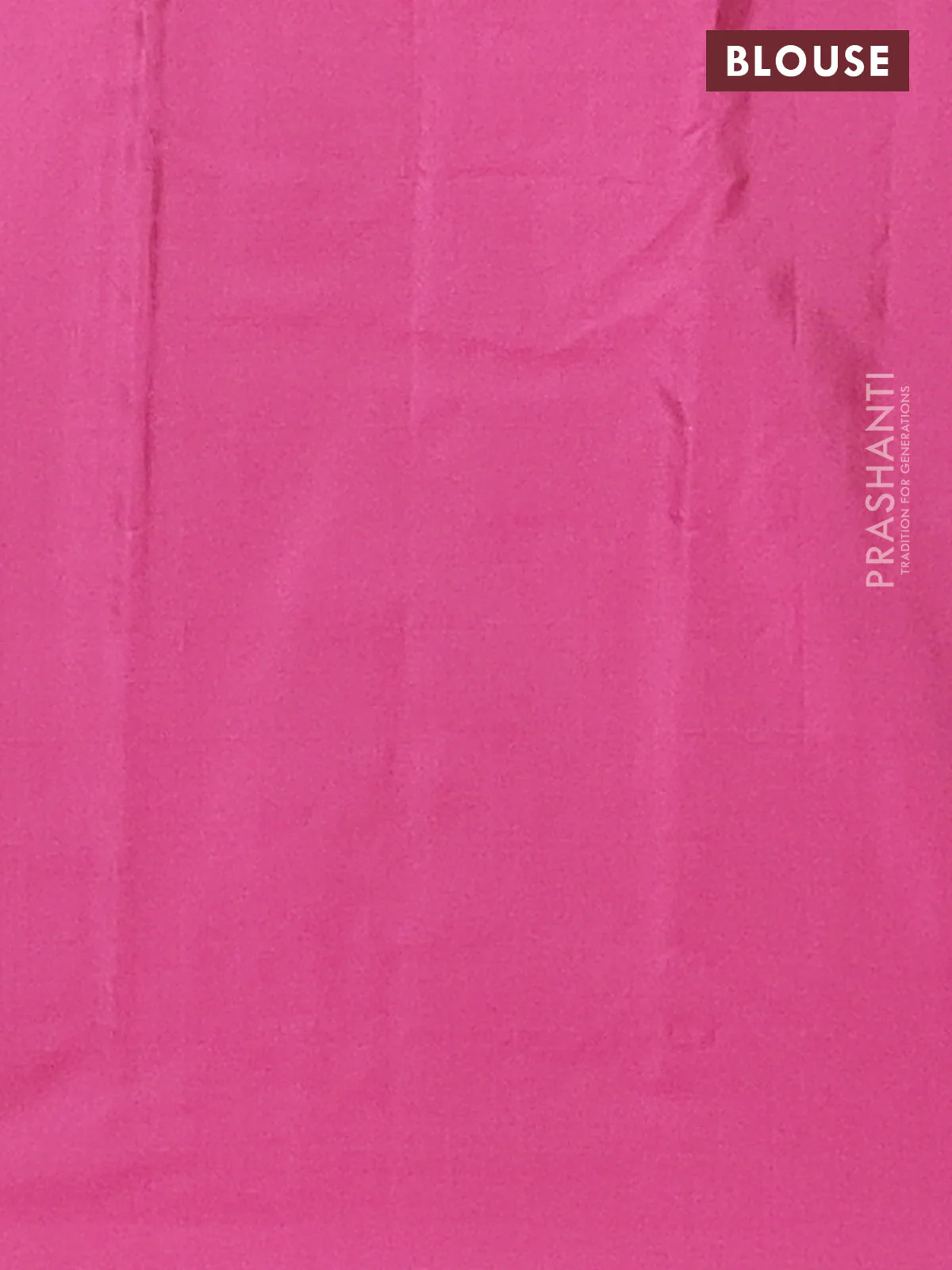 Arani semi silk saree pink with allover copper zari weaves in borderless style - Image 4
