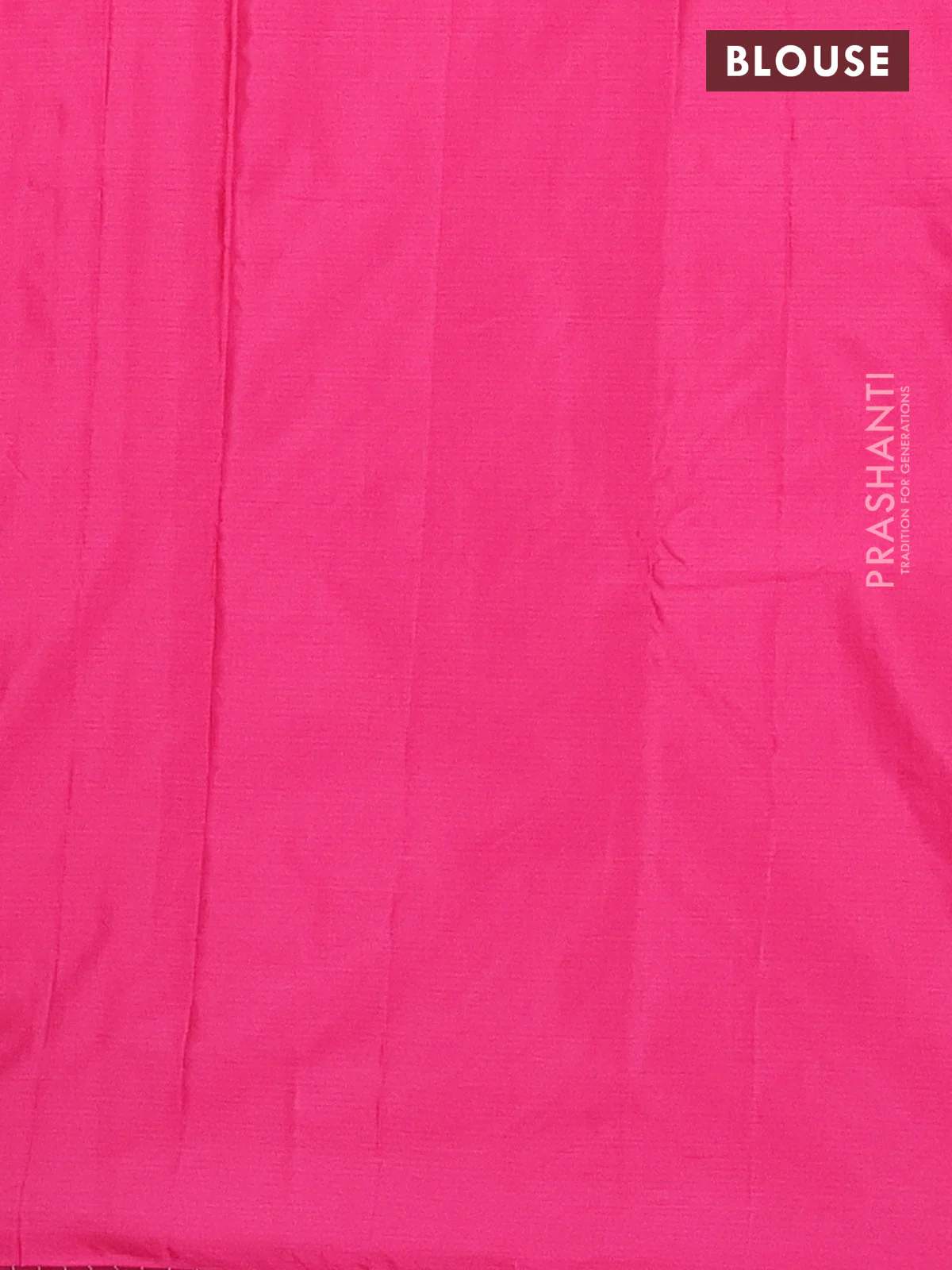Arani semi silk saree pink with allover silver zari weaves in borderless style - Image 4