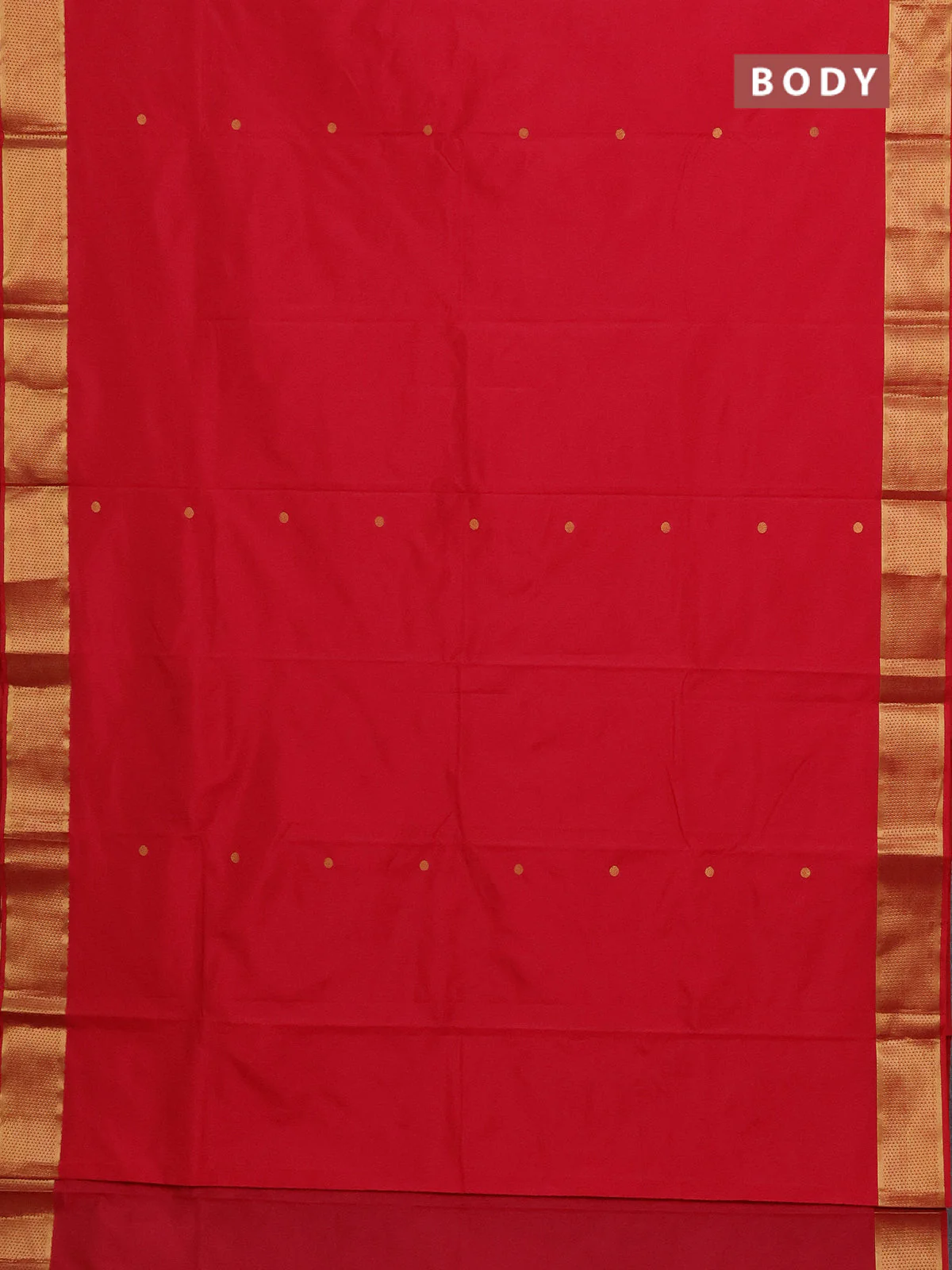 Arani semi silk saree pink with zari woven buttas and zari woven border - Image 2