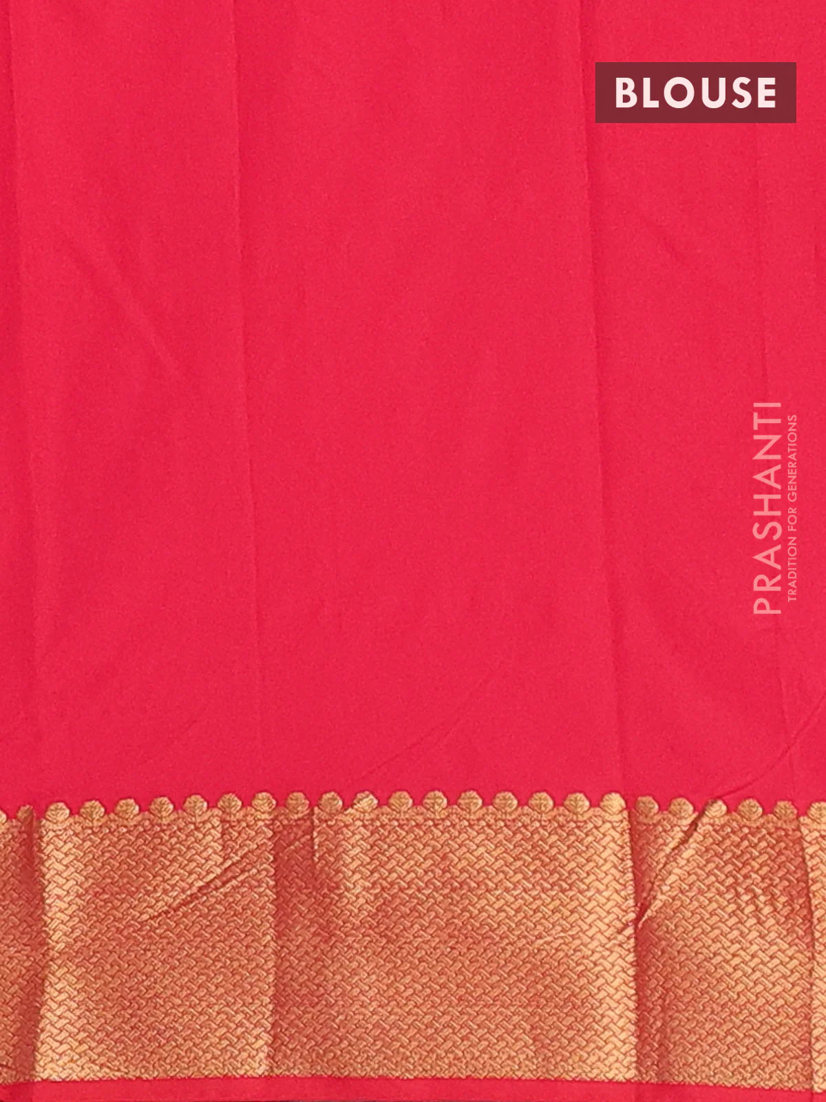 Arani semi silk saree pink with zari woven buttas and zari woven border - Image 4