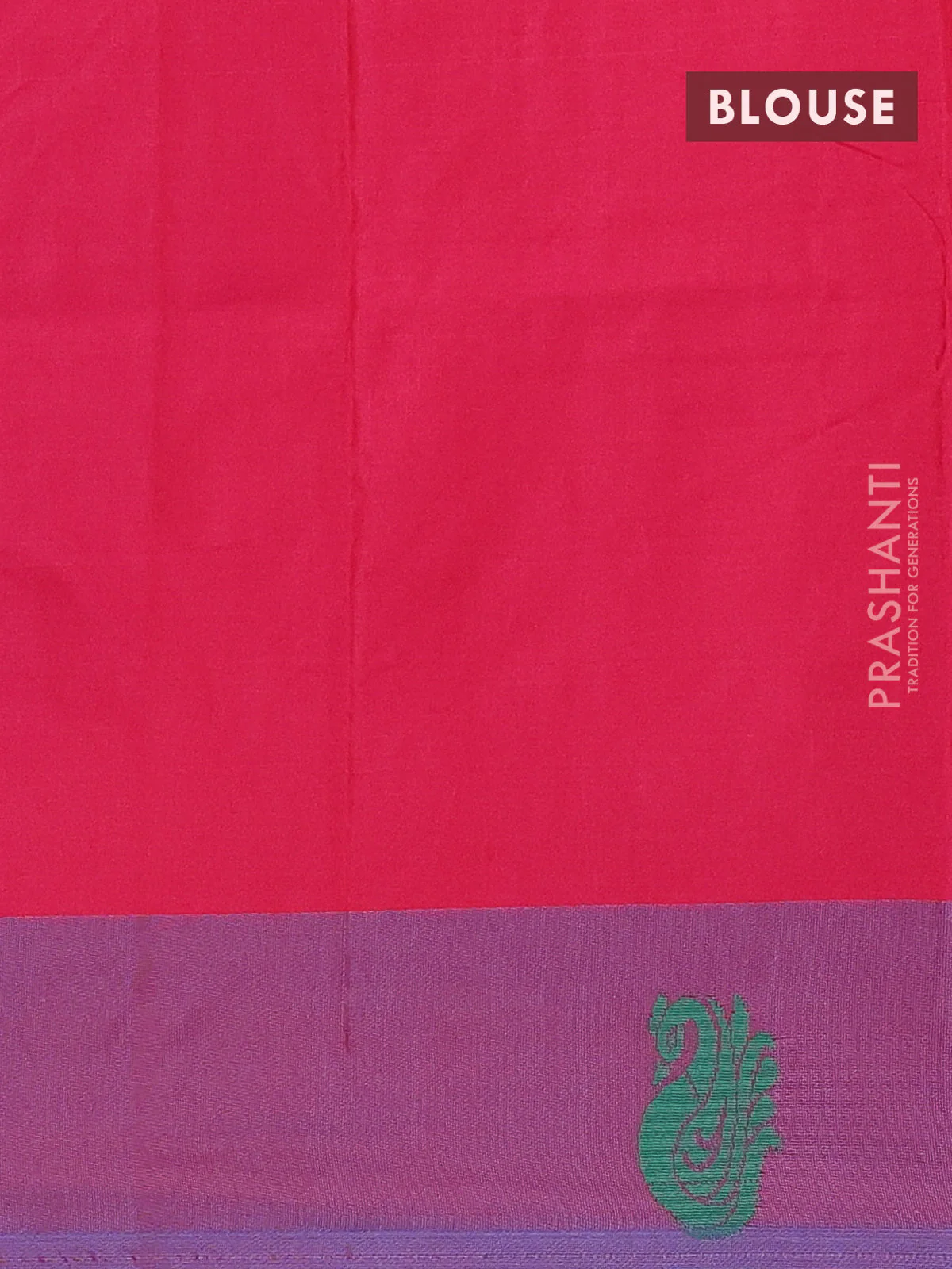 Arani semi silk saree purple and dual shade of maroon with thread woven buttas and thread woven butta border - Image 4