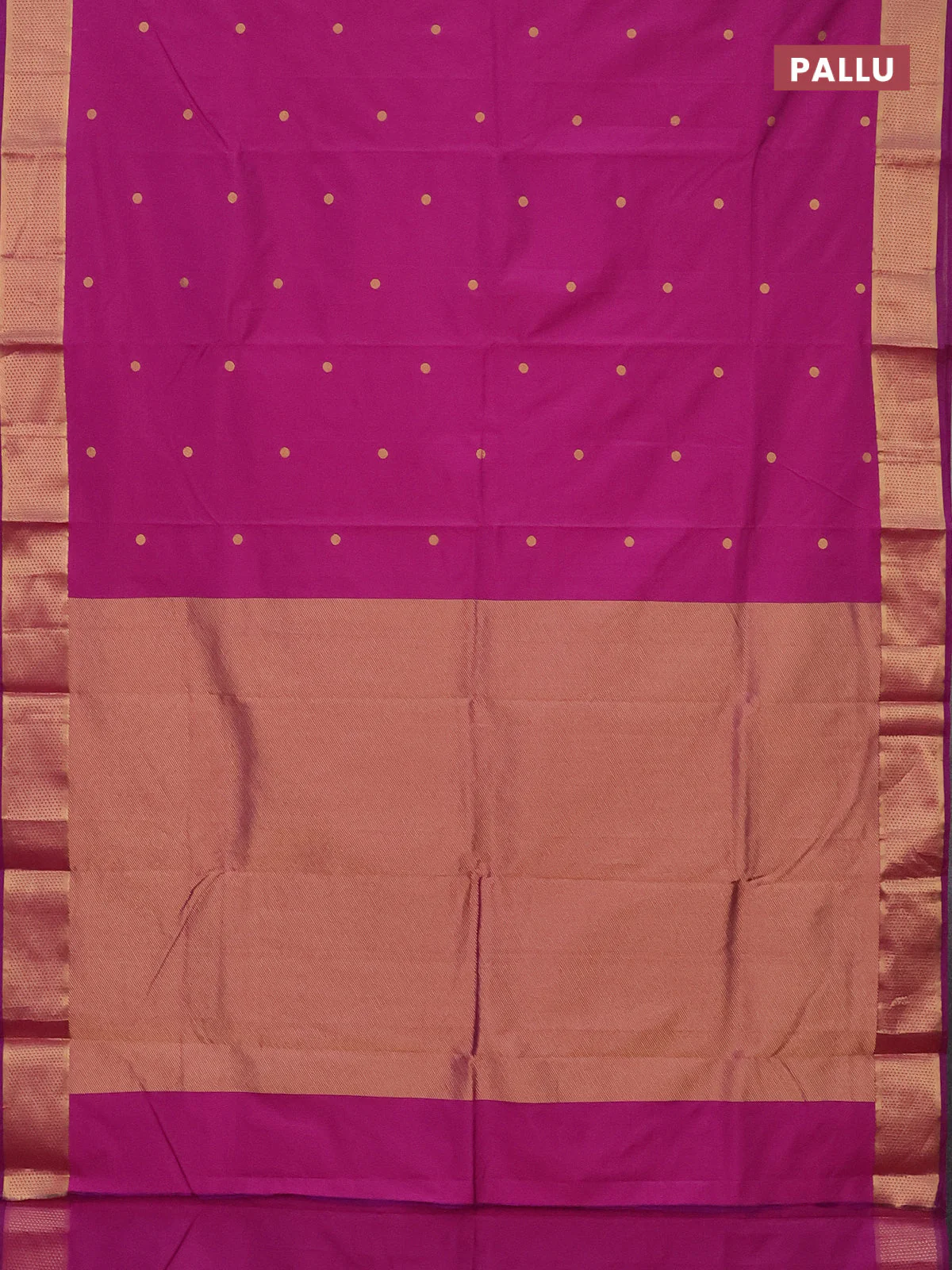 Arani semi silk saree purple shade with zari woven buttas and zari woven border - Image 3