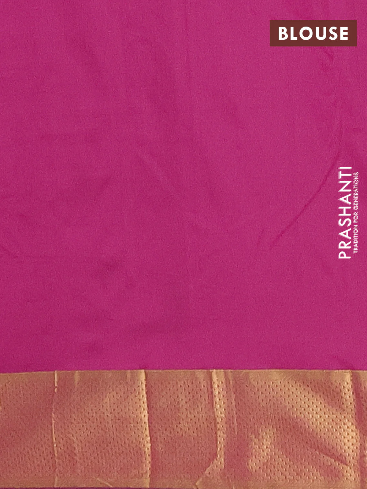 Arani semi silk saree purple with zari woven buttas and zari woven border - Image 4