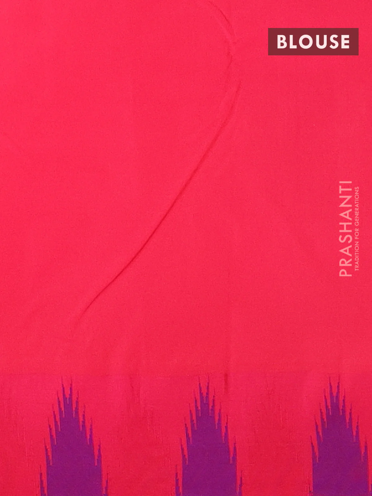 Arani semi silk saree teal green and dual shade of bluish pink with plain body and temple design border - Image 4