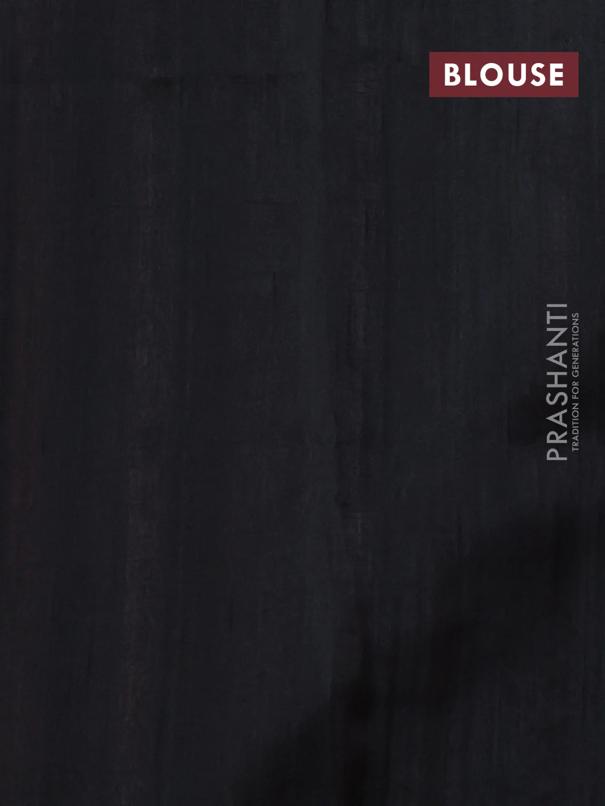 Art tussar saree maroon and black with embroidery work and floral embroidery border - Image 3
