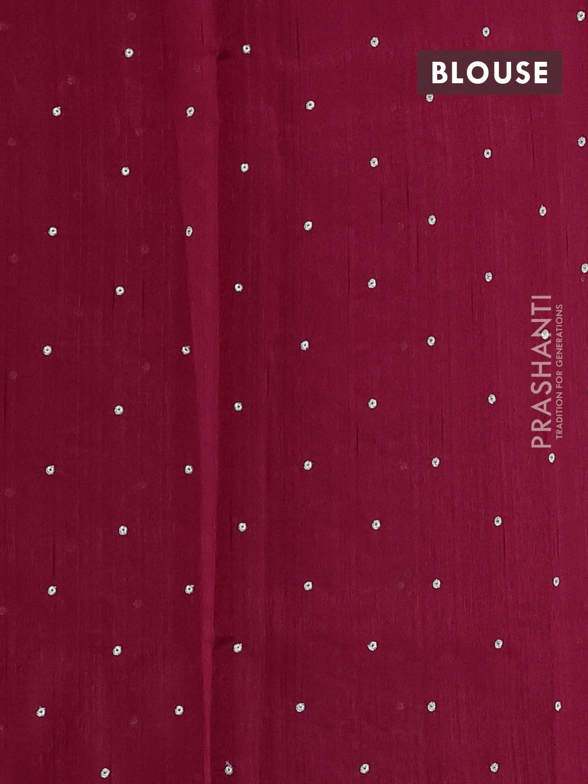 Art tussar saree maroon with embroidery work and floral embroidery border - Image 3