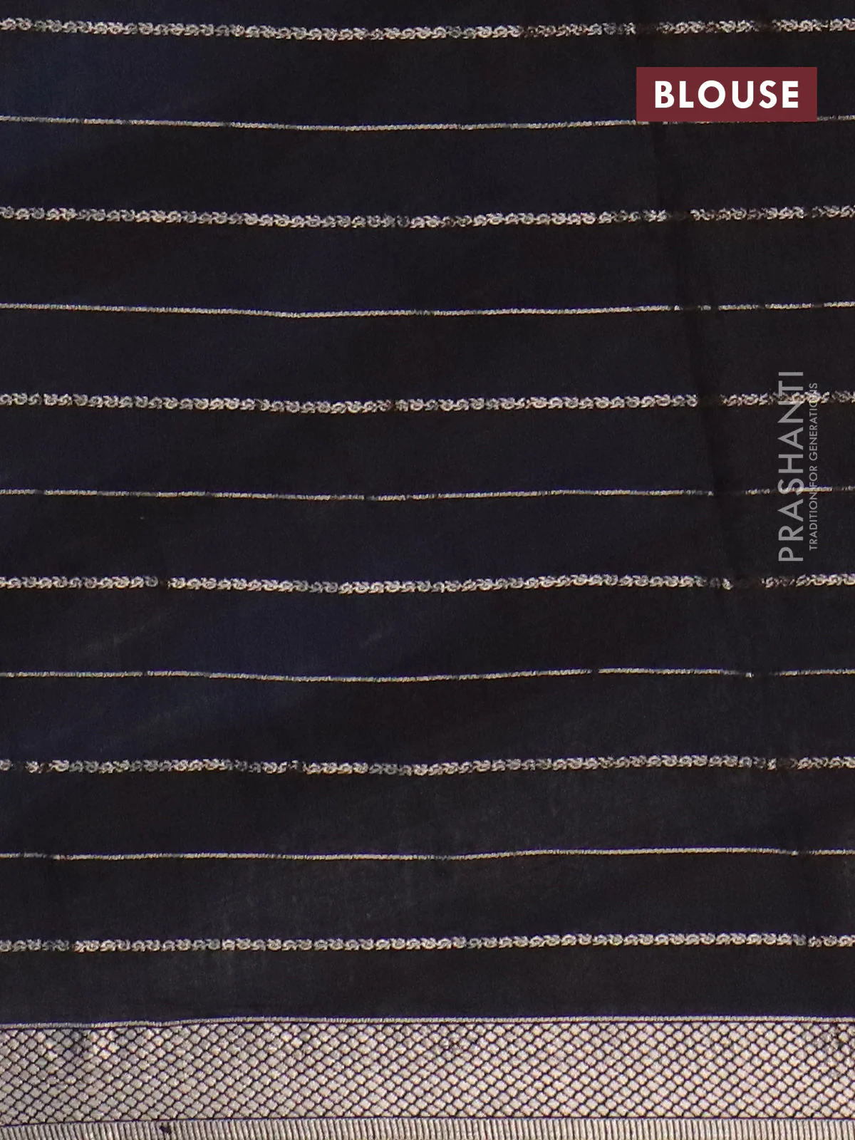 Assam partly silk saree multi colour and black with digital prints & zari weaves and zari woven border - Image 4