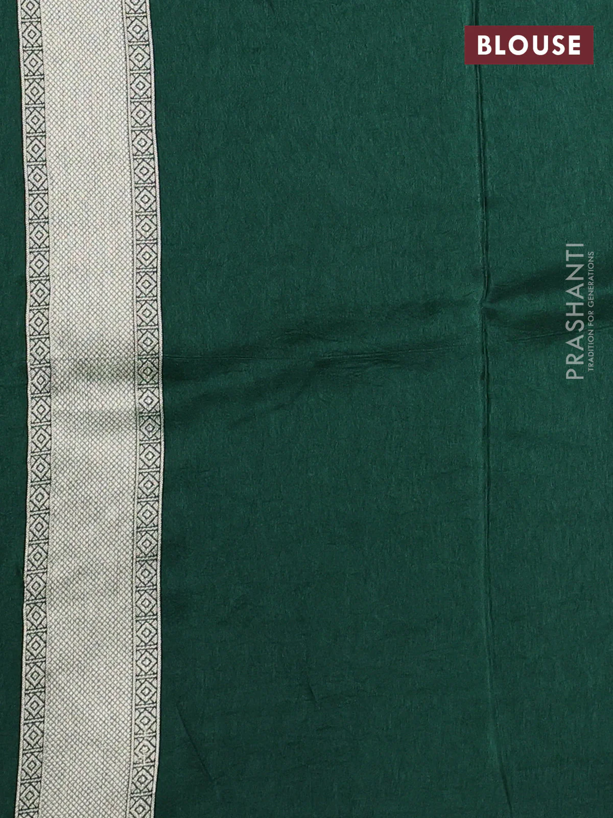 Banarasi art silk saree green with allover floral zari woven brocade weaves and zari woven border - Image 5