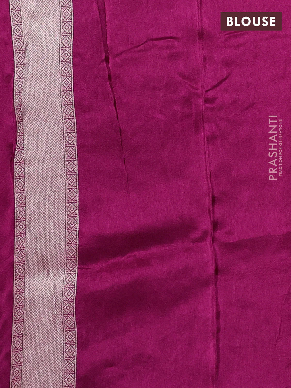 Banarasi art silk saree purple with allover floral zari woven brocade weaves and zari woven border - Image 4