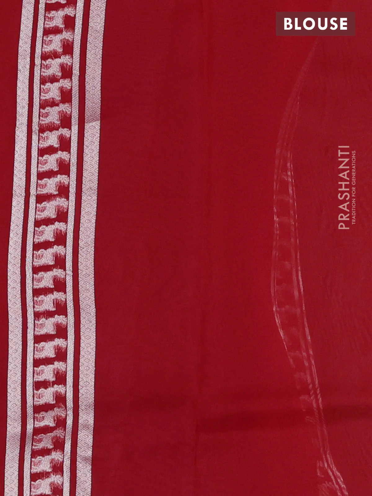 Banarasi katan silk saree orange with allover zari woven brocade weaves and zari woven butta border - Image 3