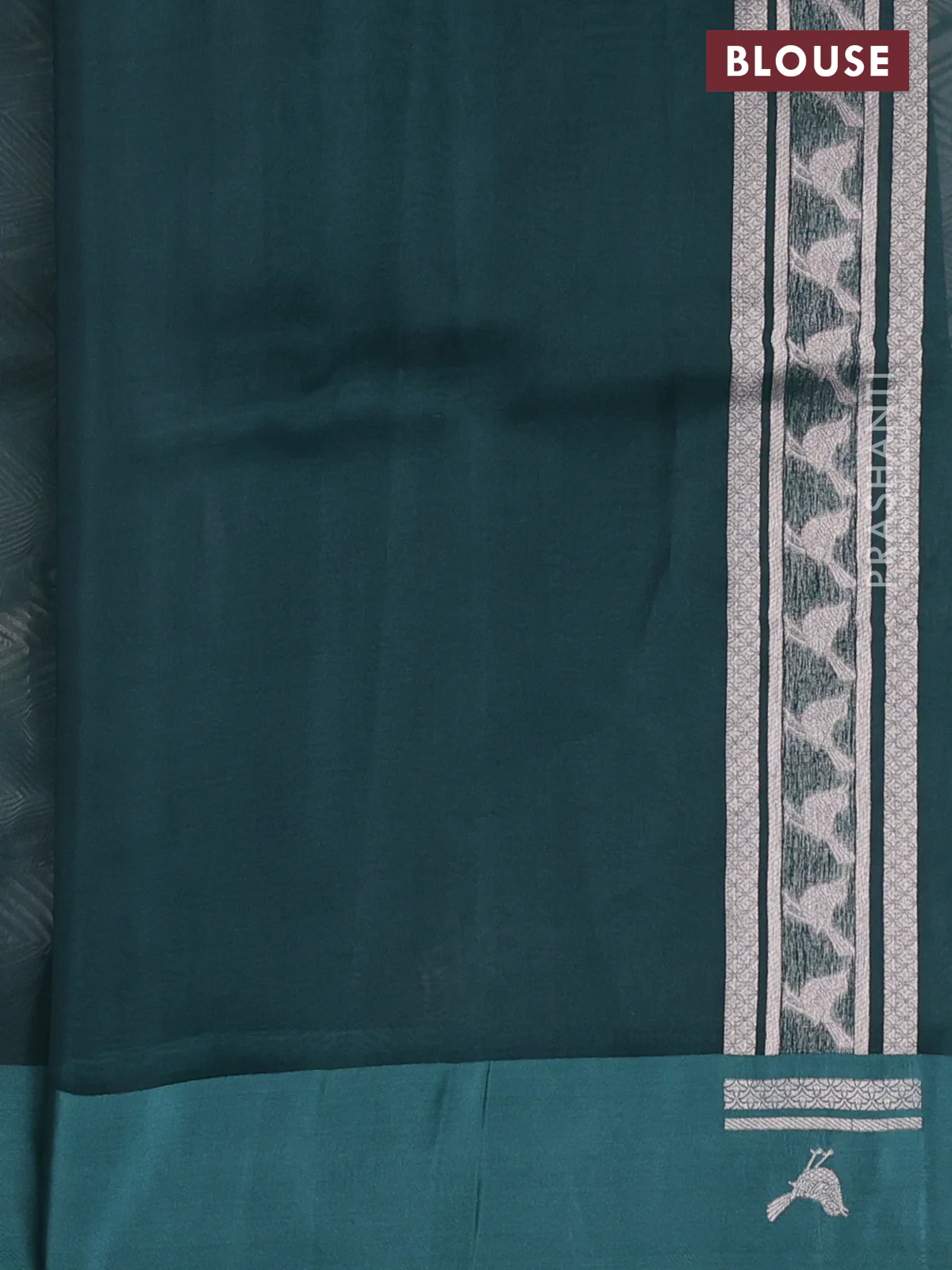 Banarasi katan silk saree pastel green shade with allover zari woven brocade weaves and zari woven butta border - Image 3