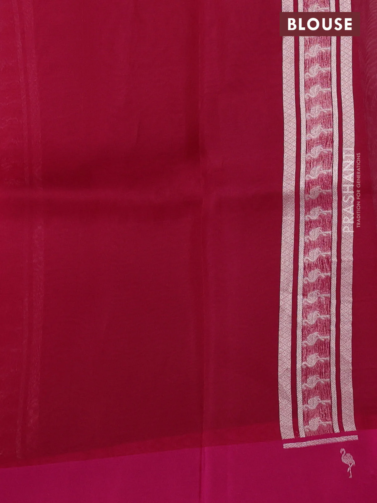 Banarasi katan silk saree pink with allover zari woven brocade weaves and zari woven butta border - Image 3